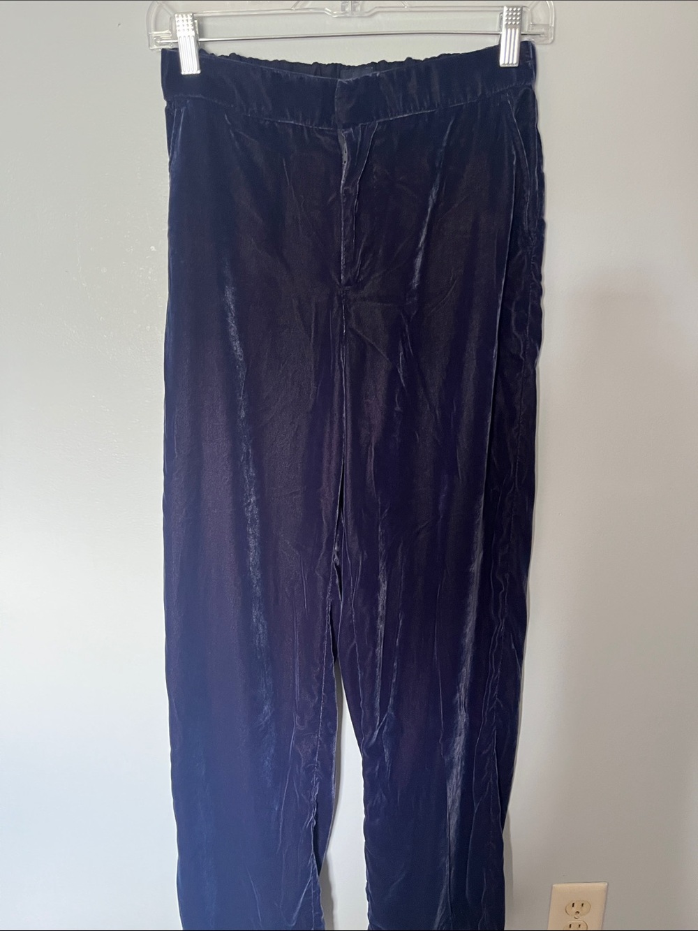 GAP Women's Blue Velvet Trousers size 4
